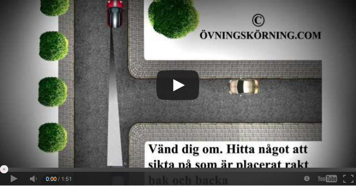 Backa runt hörn - Övningskörning