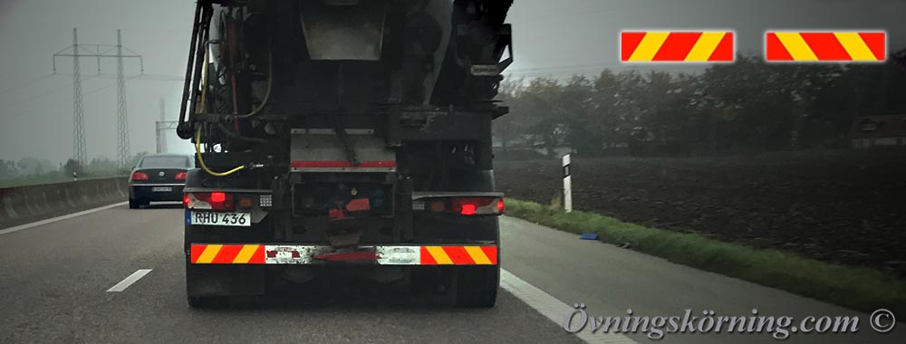 Utmärkning av lastbil utan släp med mer än 3.5 ton i totalvikt