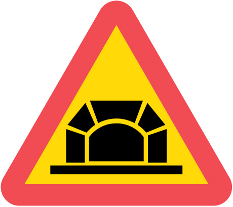 A26 Varning för tunnel