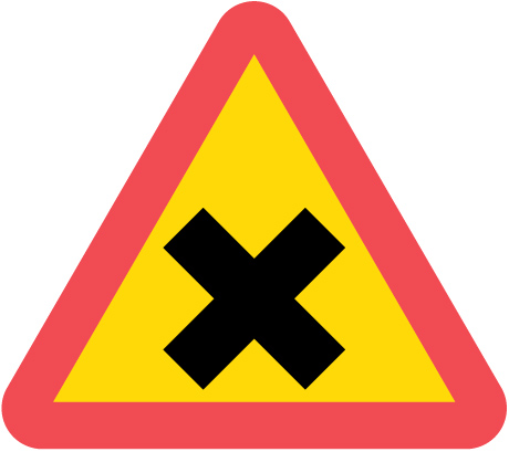 A28 Varning för vägkorsning