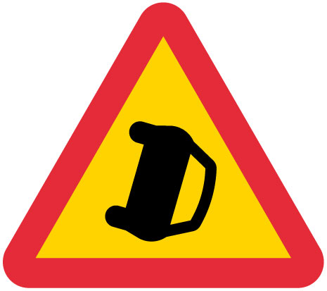 A41 Varning för olycka